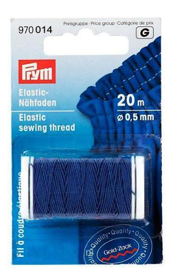 Prym Elastic Thread in Navy 20M x 0.5mm