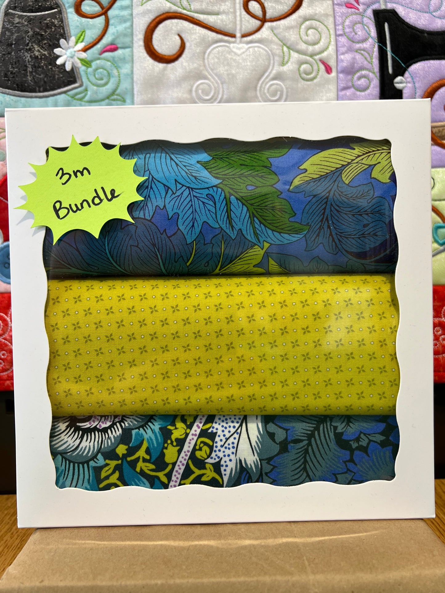 3 Meter Bundle - Blue Floral