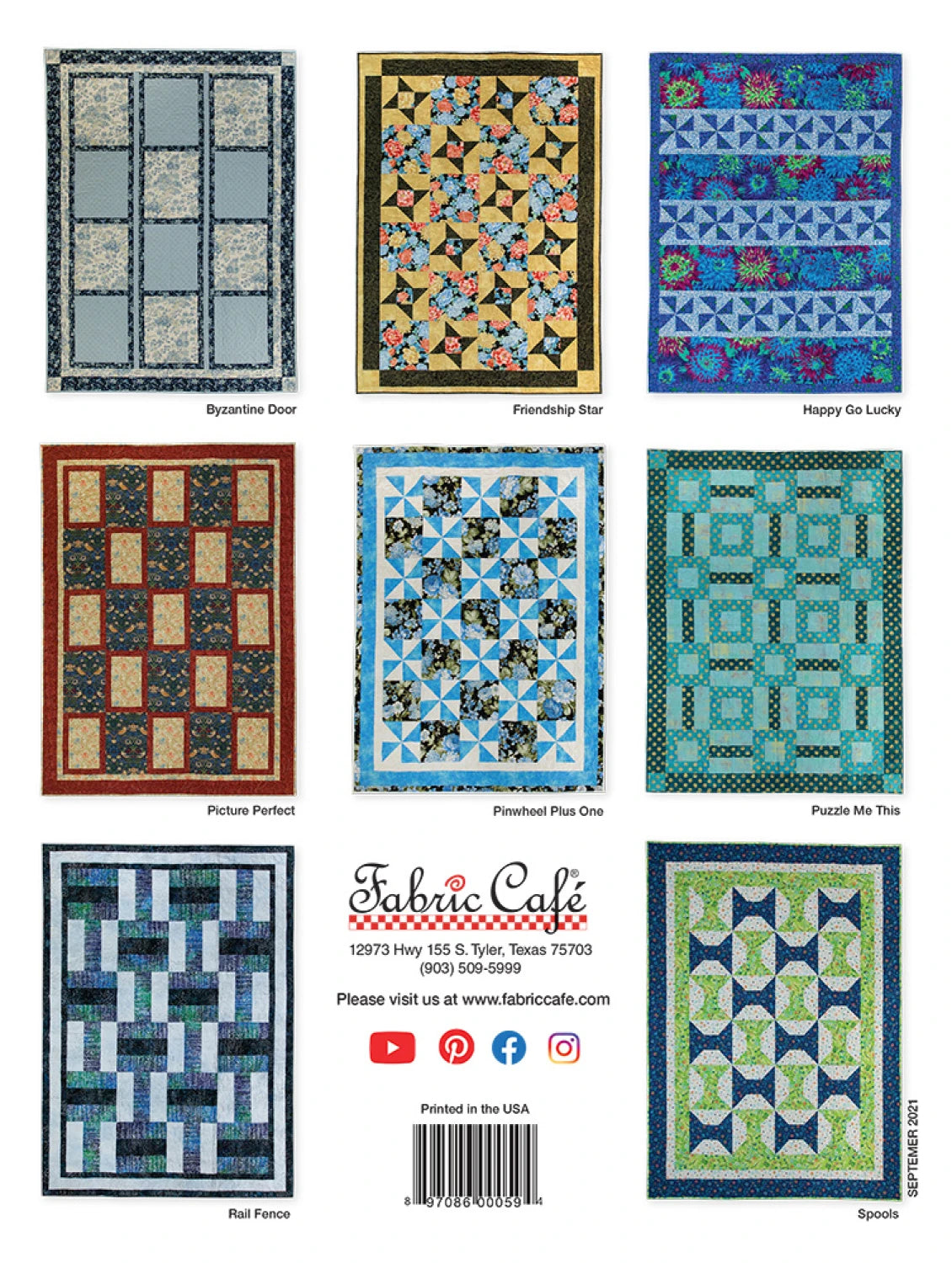 Fabric Cafe: Quick'n Easy 3-Yard Quilts