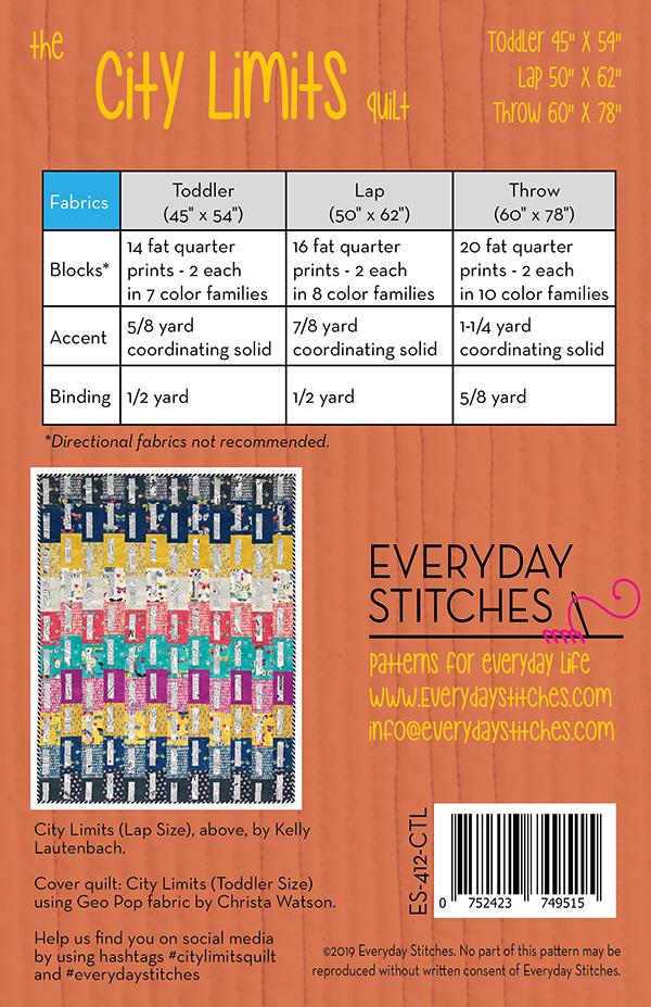 Paper Quilt Pattern - City Limits