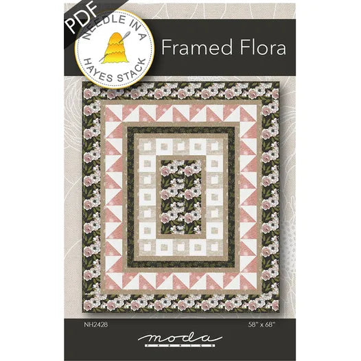 Framed Flora - Needle in a Hayes Stack Quilt Pattern