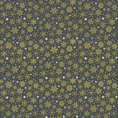 Makower - Metallic Gold Snowflakes