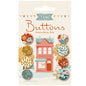 ***PRE-ORDER*** Tilda Village Life Buttons Autumn 8 PCS 14mm