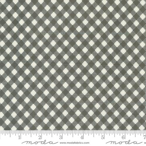 Moda Farmstead Bias Gingham - Charcoal