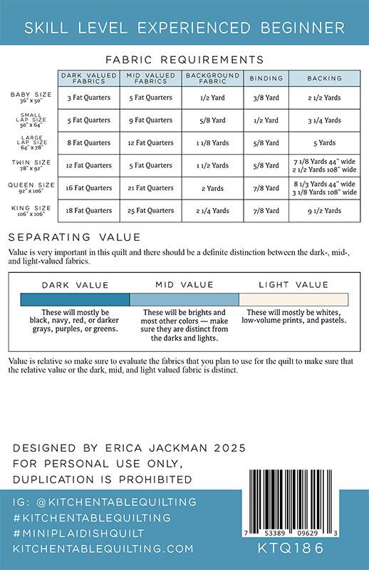 Quilt Kit - Mini Plaid-ish Quilt