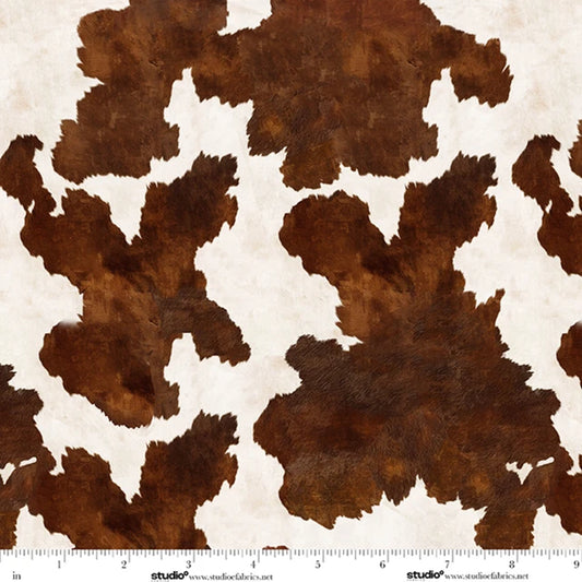 StudioE Cattle Drive Cowhide - Brown/White
