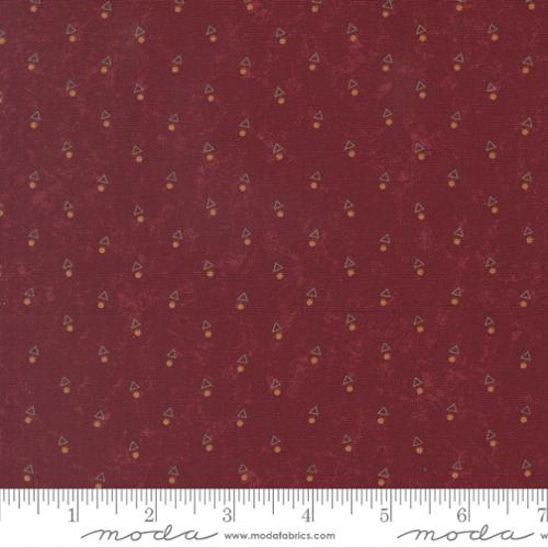PRE-ORDER Moda Quail Run Triangle Dot - Brick - Black Rabbit Fabric Inc.