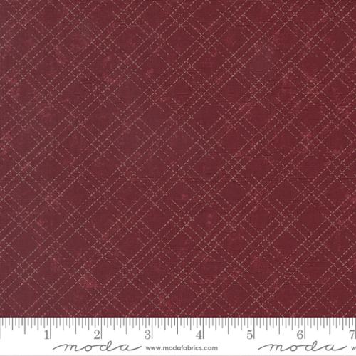 PRE-ORDER Moda Quail Run Stitched Plaid - Brick - Black Rabbit Fabric Inc.