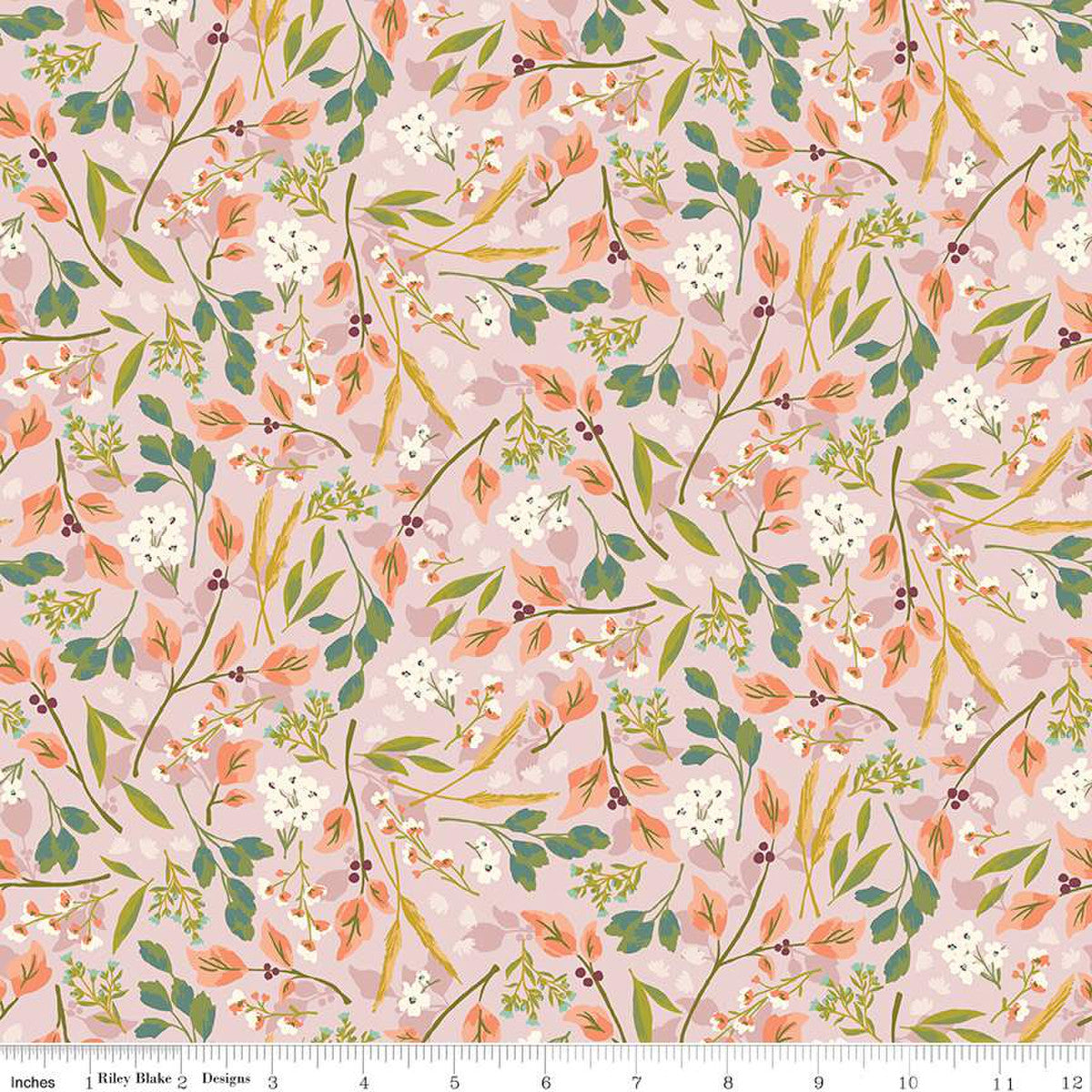 RB - Blossom Lane Floral Branches Pink