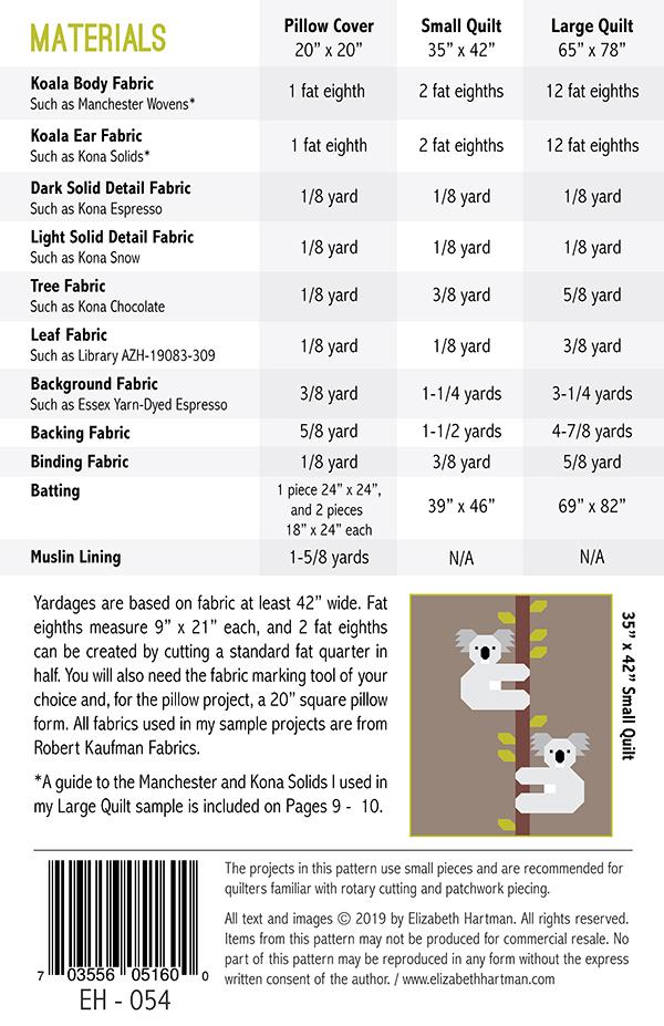 Paper Quilt Pattern - Koalas