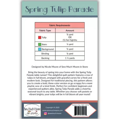 Paper Quilt Pattern - Spring Tulip Parade