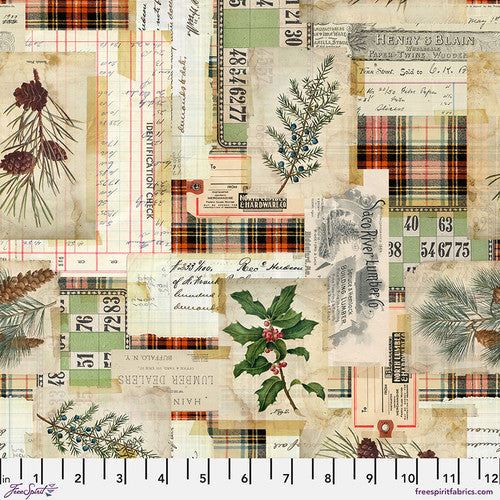 Tim Holtz - Holidays Past - Woodland Collage - Multi