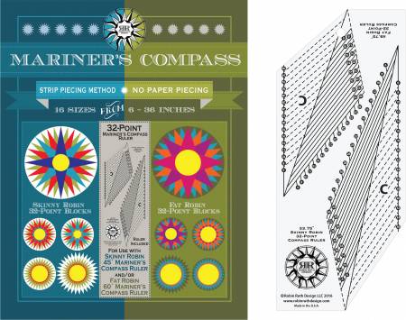 32 Point Mariner's Compass Book and Ruler