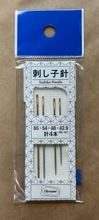 Sashiko Needles Assorted Sizes 4pk