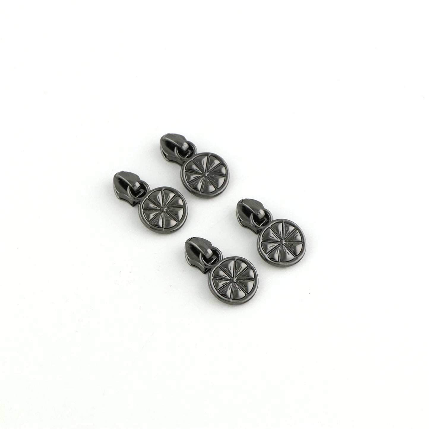 Citrus Slice Zipper Sliders with Pulls - *SIZE#5* (4 pack)