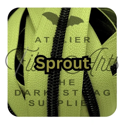 Atelier #5 Zipper - Solid Tape with Black Teeth