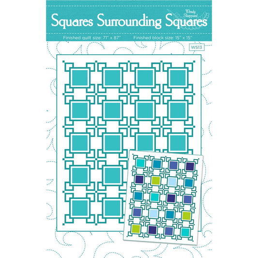 Paper Quilt Pattern - Squares Surrounding Squares