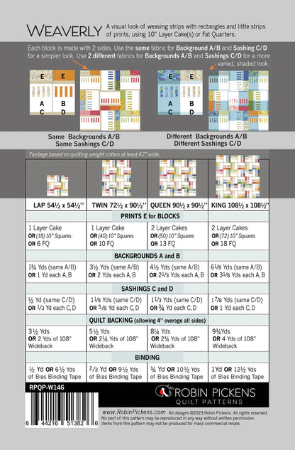Paper Quilt Pattern - Weaverly