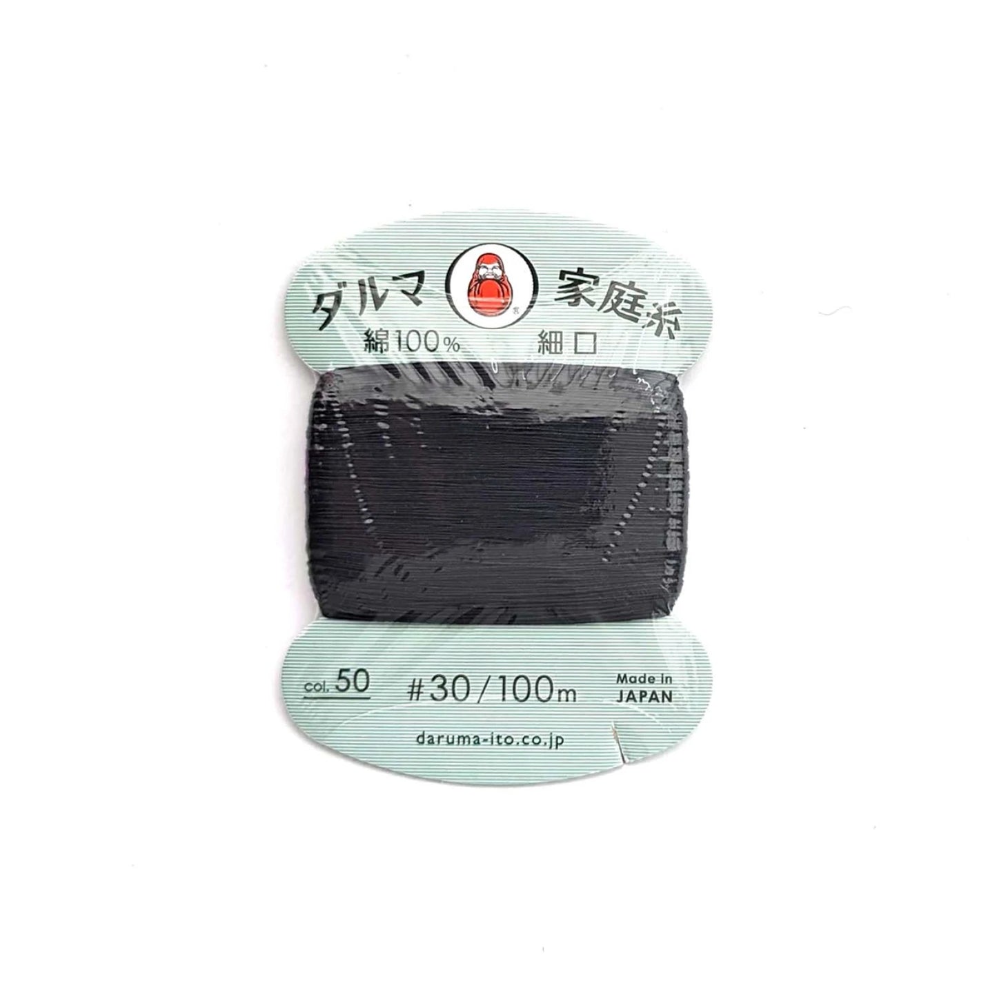 Multipurpose Cotton Thread 30wt Blue Black 50