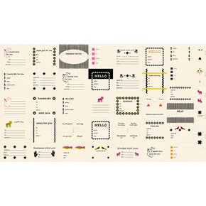 Panel: RSS 1-800-Calico Thanks I Made This Labels - Black