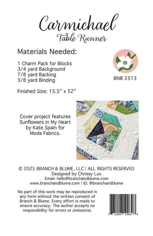 Paper Quilt Pattern - Carmichael Table Runner