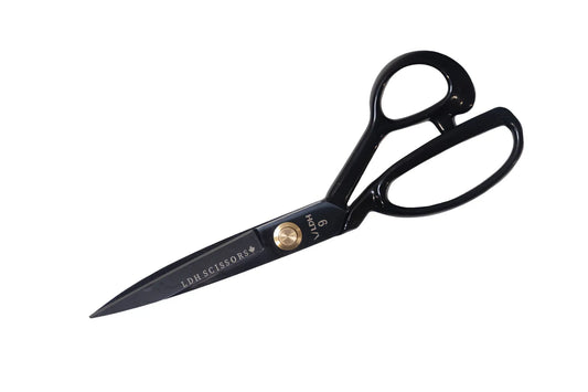 LDH Scissors - Midnight Edition Fabric Shears Rubber Handle 9” - Black Rabbit Fabric Inc.