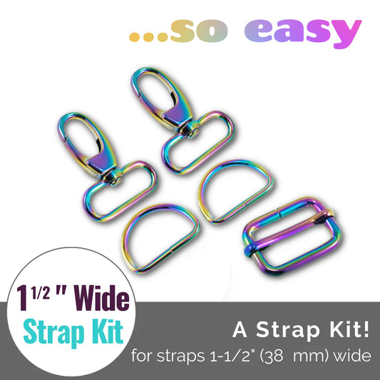 Emmaline Hardware Kit - Strap Kit to fit a 1-1/2" (38 mm) Wide Strap