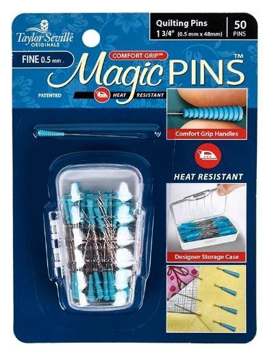 Magic Pins Fine Quilting Heat Resistant 50 Pins