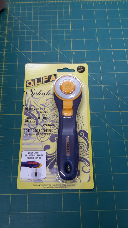 Splash Rotary Cutter, 45mm navy