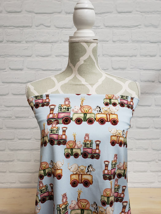 Animal Train Cotton Jersey