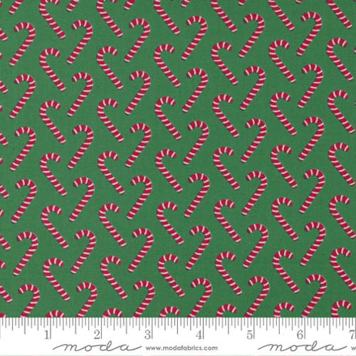 Moda - Candy Canes Evergreen