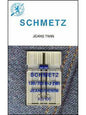 Schmetz Denim/Jeans Twin Needle, 1 count, size 4/100