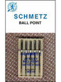 Schmetz Ball Point Needles, 5 count, size 100