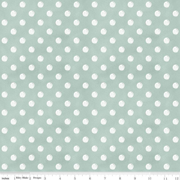 RB - Coffee Chalk Polka Dots Aqua