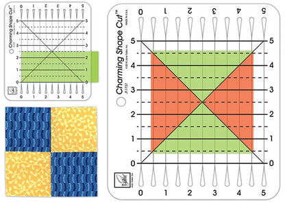 June Tailor Charming Shape Cut™ Slotter Ruler