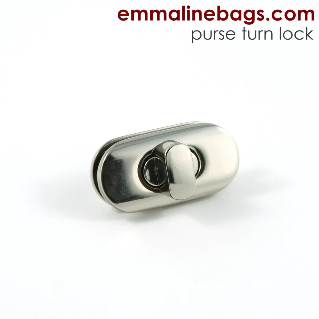 Emmaline Small Turn Lock - (with screws) - Black Rabbit Fabric Inc.