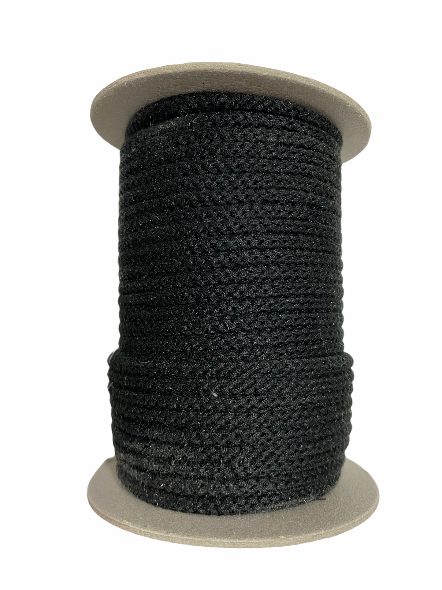 Braided Cord 5mm - Black - Full Roll