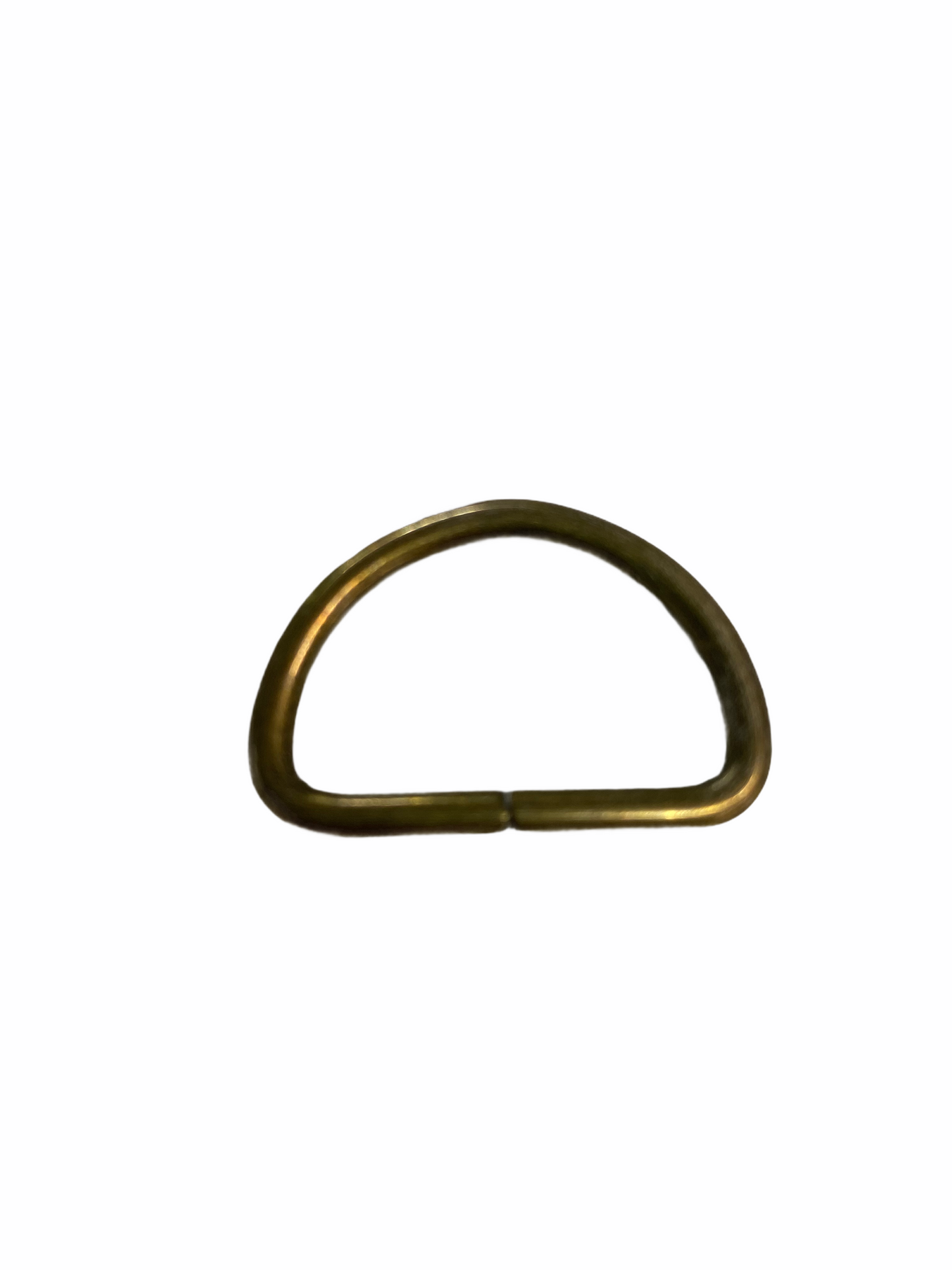 Metallic D Ring - Antique Gold 25mm