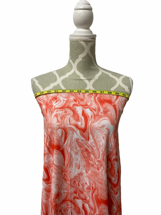 Peach Marble Cotton Jersey