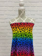 Rainbow Leopard Cotton French Terry