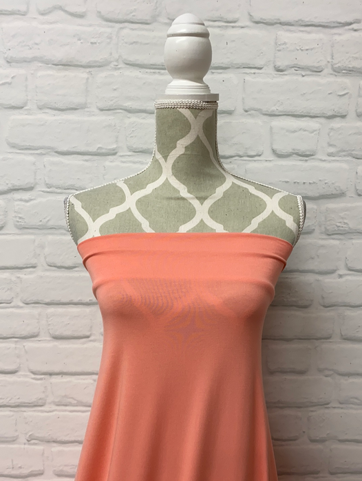 Bamboo Jersey Knit - Light Peach