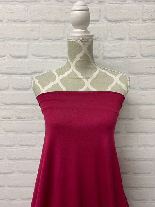 Bamboo Jersey Knit - Raspberry