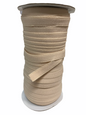 Beige elastic bra strap - 12mm (1/2inch) - Full Roll 40m