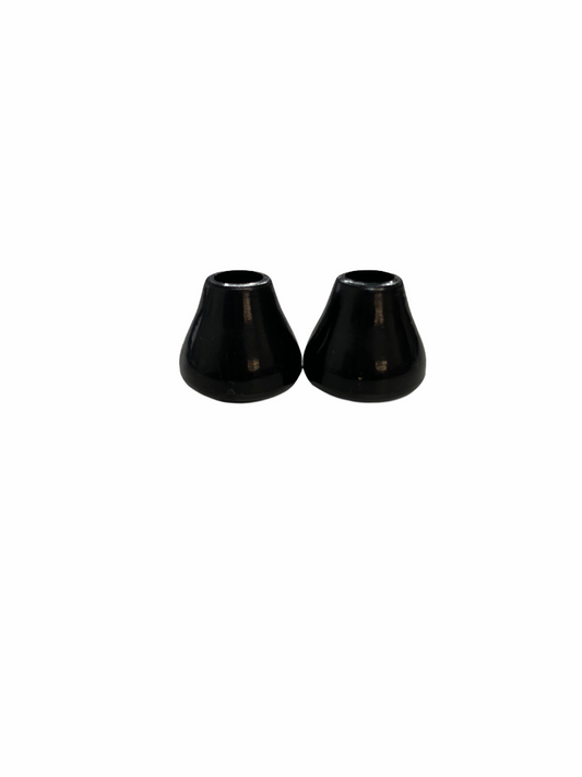 Large Black Cord End - Set of 2