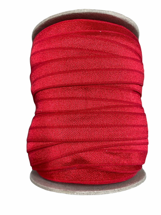 Red 5/8" Fold over elastic