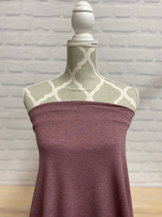 Bamboo Jersey Knit - Heather Rose Brown