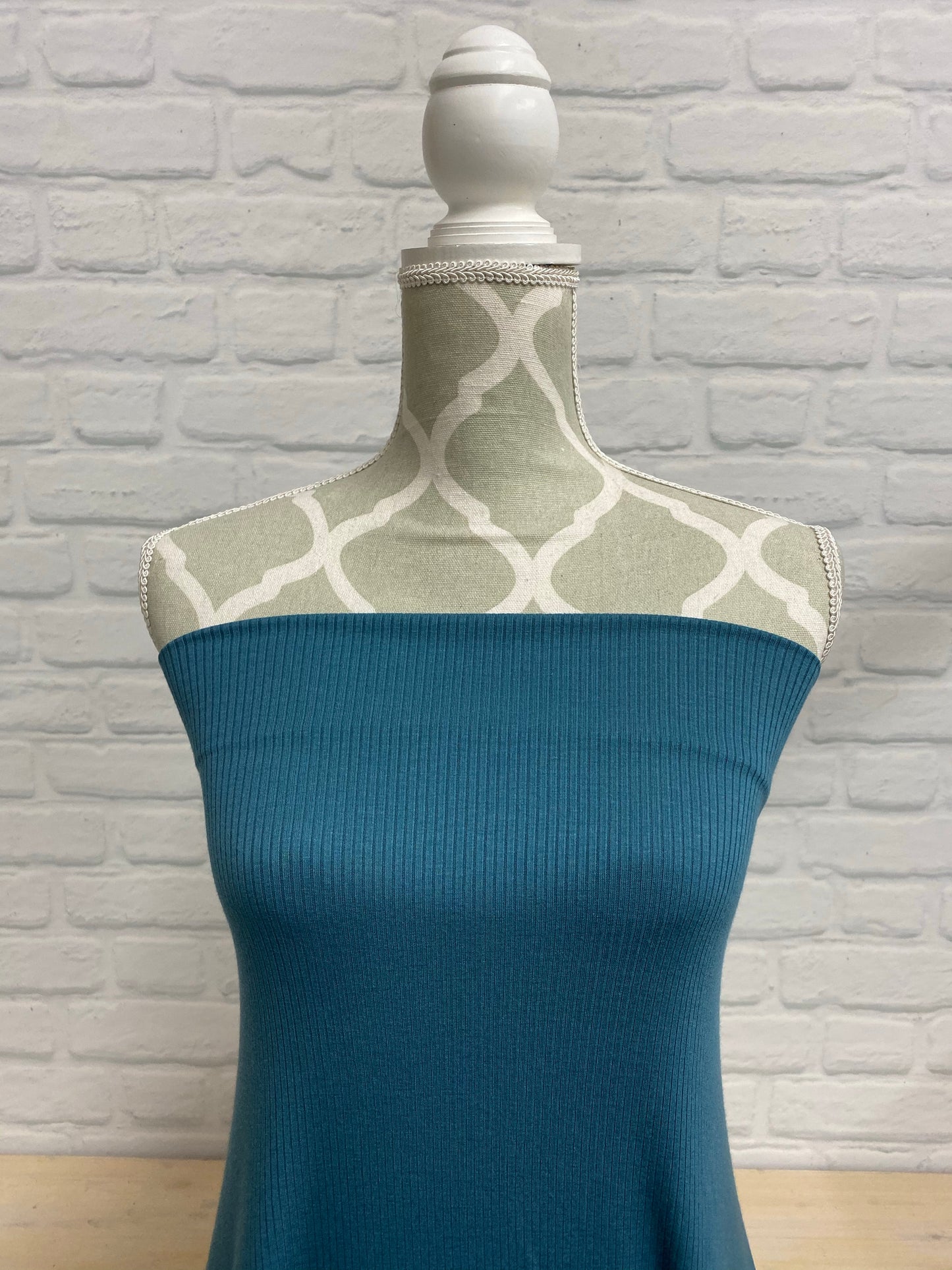 Ribbed Modal Teal