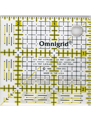 Omnigrid 2.5"x2.5" Ruler