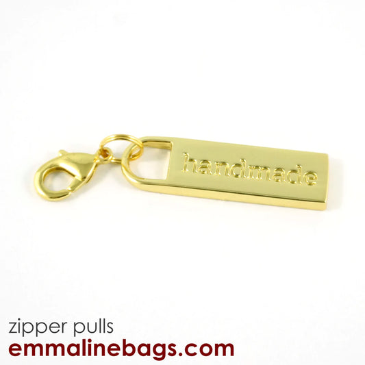 Zipper Pulls: "handmade" (1 Pack)